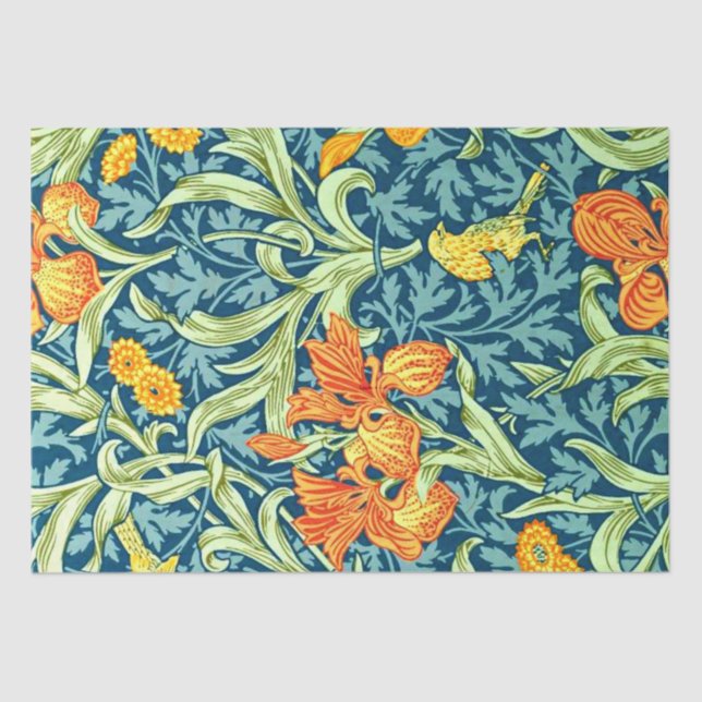 Iris, a William Morris pattern, Tissue Paper (Front)