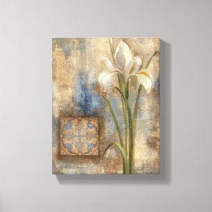 Iris and Tile Canvas Print