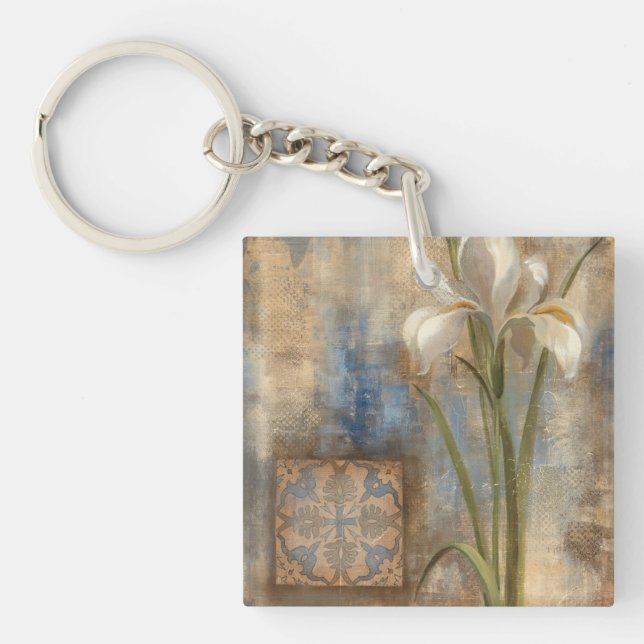 Iris and Tile Key Ring (Front)