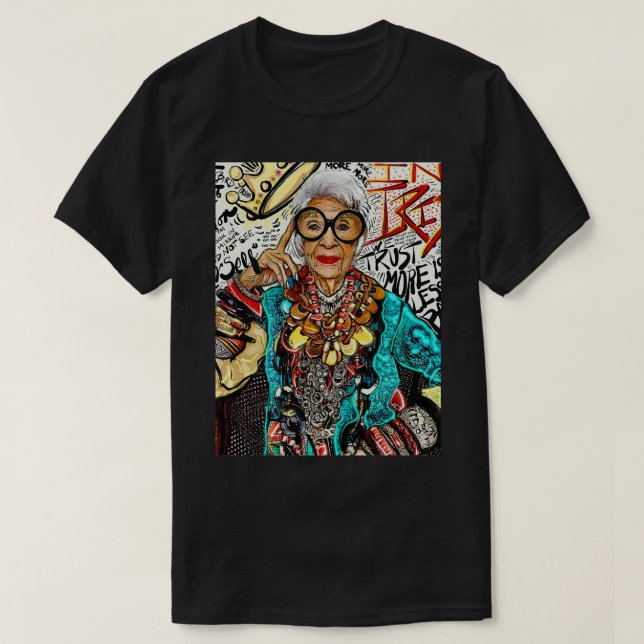 Iris Apfel Fashion 2 T-Shirt (Design Front)