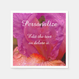 Iris Beauty, Floral-Paper Party Napkins
