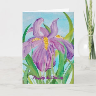 Iris Birthday Card