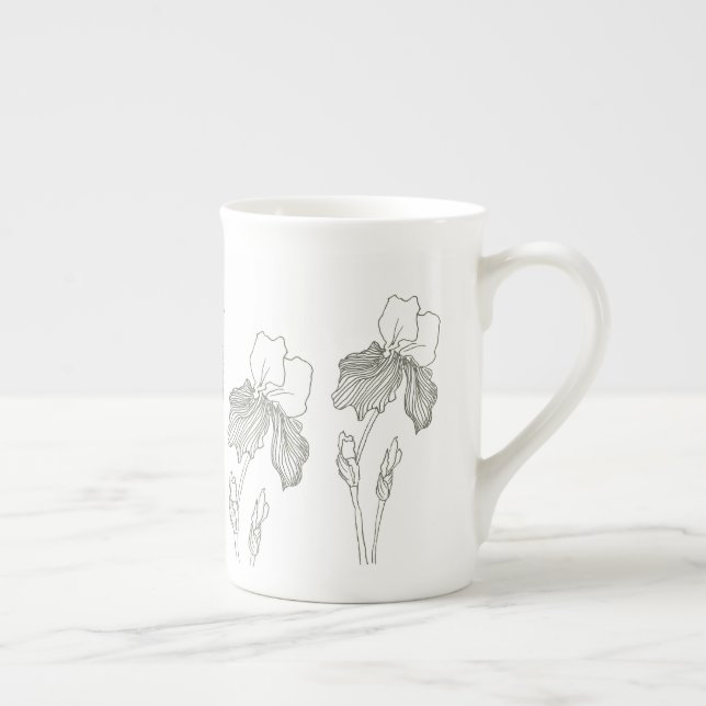Iris Bone China Mug (Right)
