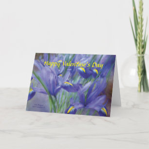 Iris Bouquet Valentine's Day ArtCard Holiday Card