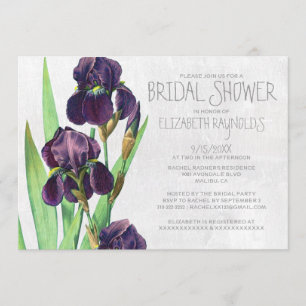 Iris Bridal Shower Invitations