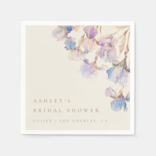 Iris Bridal Shower Napkin