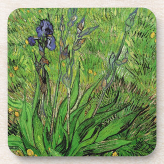 Iris by Vincent van Gogh, Vintage Garden Fine Art Coaster