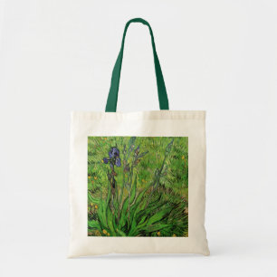 Iris by Vincent van Gogh, Vintage Garden Flowers Tote Bag