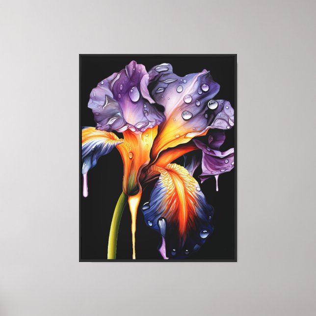 Iris Canvas Wall Art (Front)
