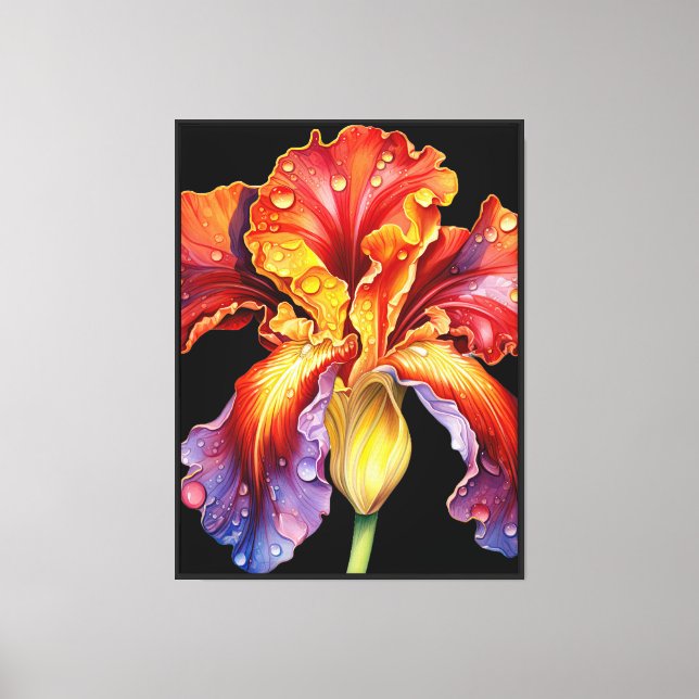 Iris Canvas Wall Art (Front)