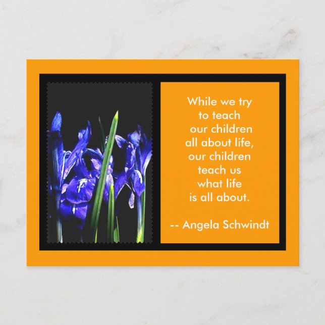 Iris Card 2 FramesThe MUSEUM Zazzle Gifts Tan (Front)