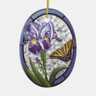 Iris Ceramic Tree Decoration