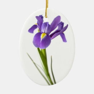 Iris Ceramic Tree Decoration