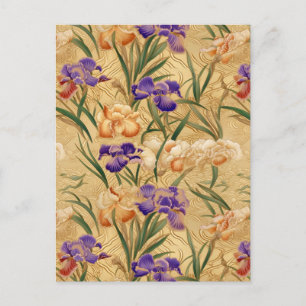 Iris Chiyogami Postcard