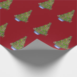 Iris Christmas Tree Gift Wrap