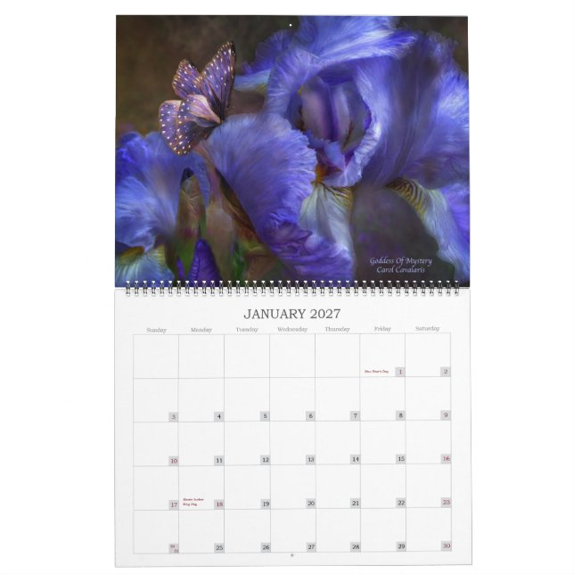 Iris Collection 1 Art Calendar 2013 (Jan 2027)