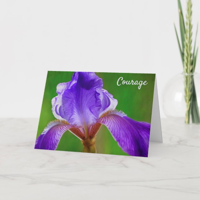 Iris Courage Over Serious Illness Card (Front)