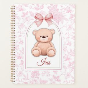 Iris   Custom Pink Teddy Bear Nursery Design  Planner