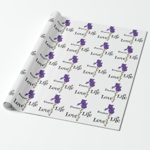 Iris, Dreamer, Life, Love Wrapping Paper