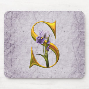 Iris Fantasy Monogrammed Mouse Mat