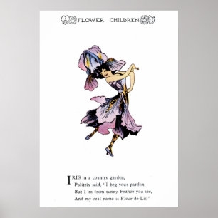 Iris - Fleur-de-Lis Poster