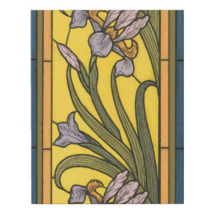 Art Nouveau Stained Glass Flower Posters Prints Zazzle
