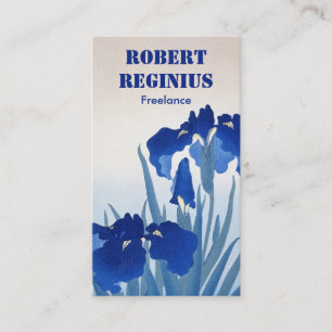 Iris Flower Art Vintage tr6466 Business Card
