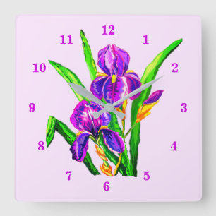 Iris Flower Clock