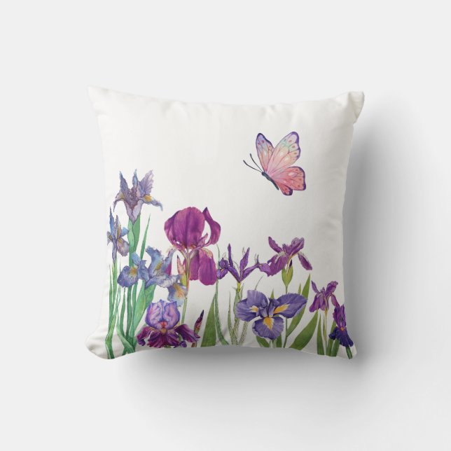 Iris flower cushion (Front)