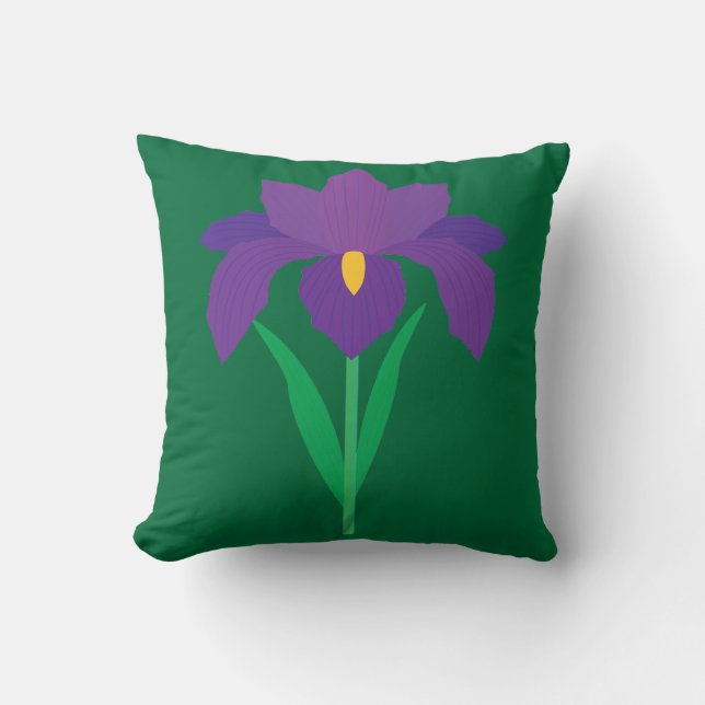 Iris Flower Cushion (Front)