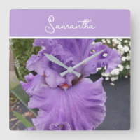 Iris Flower Flowers Purple Lavender Lilac Apron