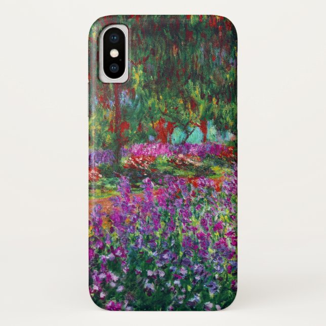 Iris Flower Garden Claude Monet Fine Art Case-Mate iPhone Case (Back)