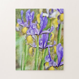 Iris Flower Garden Puzzle