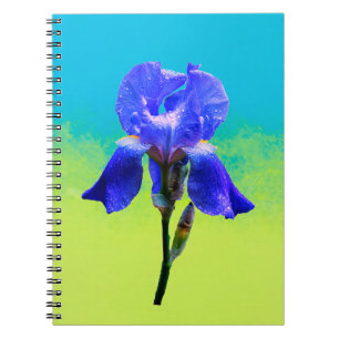 Iris flower notebook