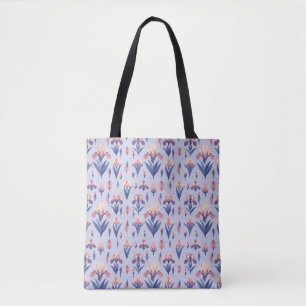 Iris Flower Pattern Tote Bag