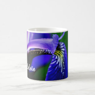 Iris Flower Personalised Coffee Mug