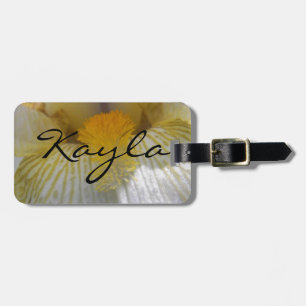 Iris Flower Photograph Luggage Tag