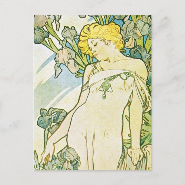 Iris Flower Postcard (Front)