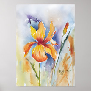 Iris Flower Poster