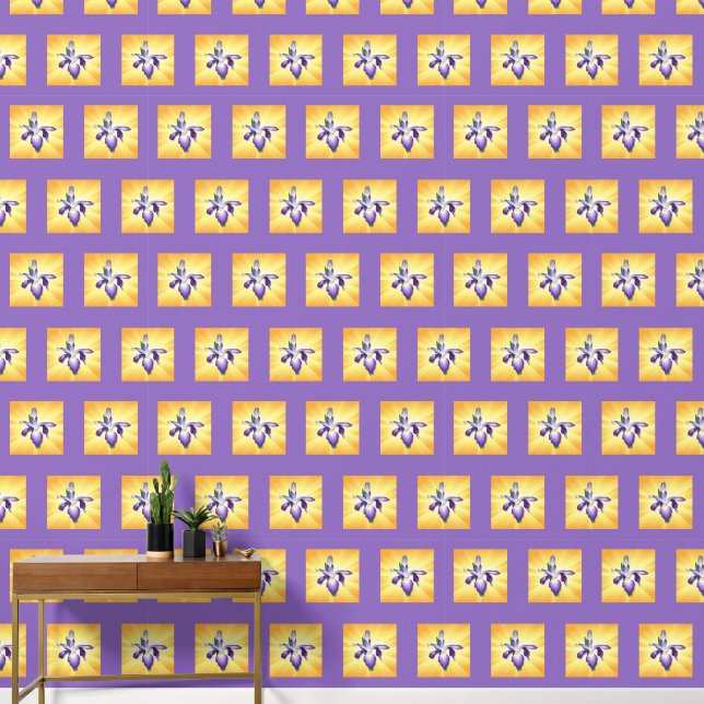 Iris Flower Wallpaper (Hallway)