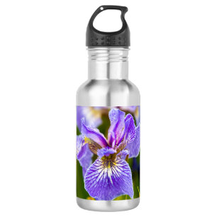 Iris Flower Water Bottle