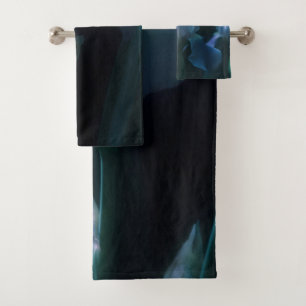 Iris Flowers at Twilight Beach Towel