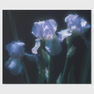 Iris Flowers at Twilight Wrapping Paper