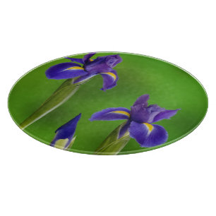 Iris Flowers Cutting Board