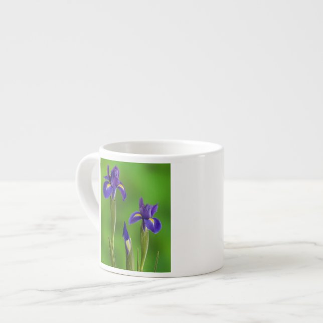 Iris Flowers Espresso Cup (Front Left)