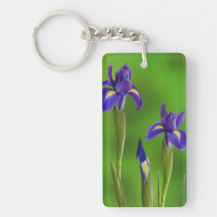 Iris Flowers Key Ring