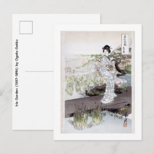 Iris Garden (1887-1896) Postcard