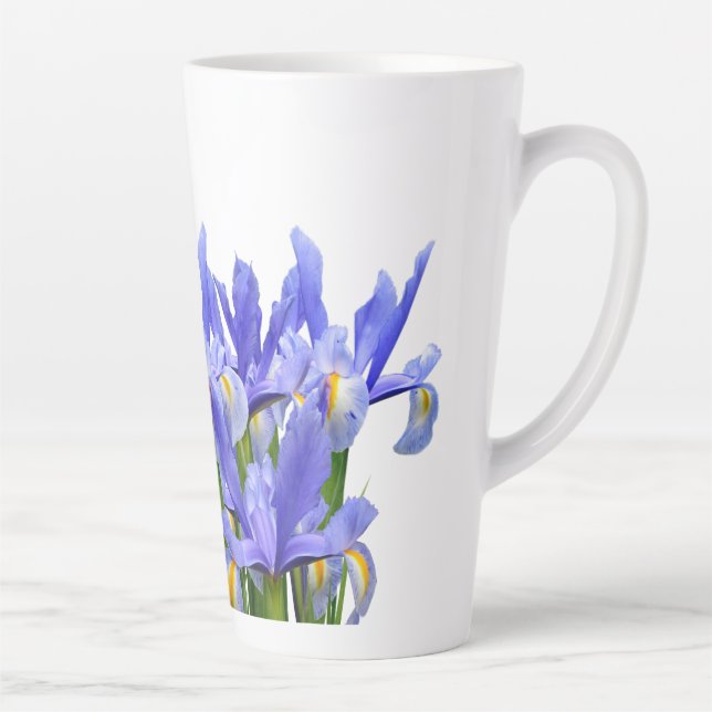 Iris Garden - Latte Mug (Right)