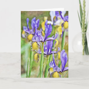 Iris Garden Note Card
