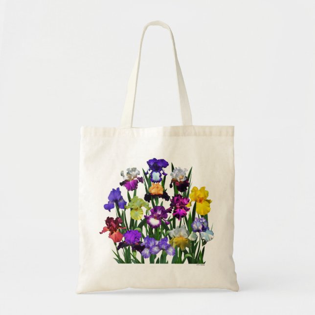 Iris Garden Tote Bag (Front)